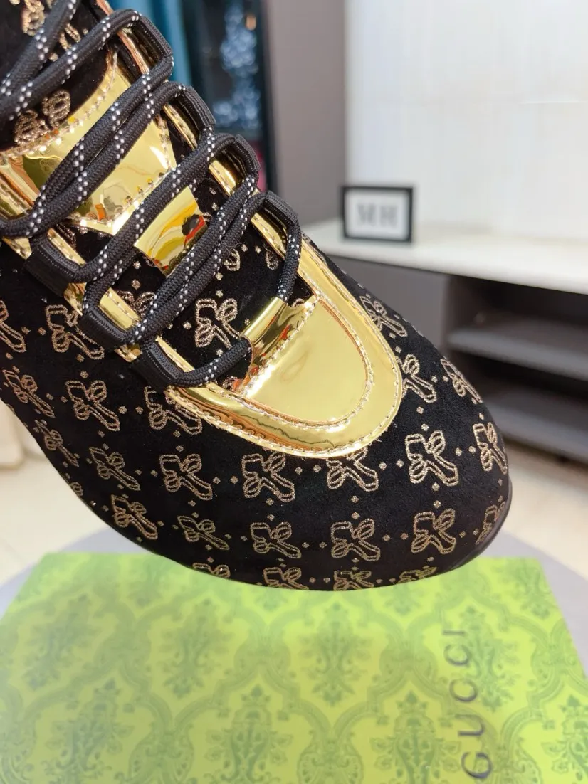 Men's shoes 💰560🌹🌹【GUCCI】pop-top casual sneakers with daddy outsole, breathable and comfortable, easy to walk, a versatile style for trendy men, upper with cowhide edged outsole design➕genuine leather lining➕Gucci's popular original outsole, sports and running style, super comfortable. Code number 38-44